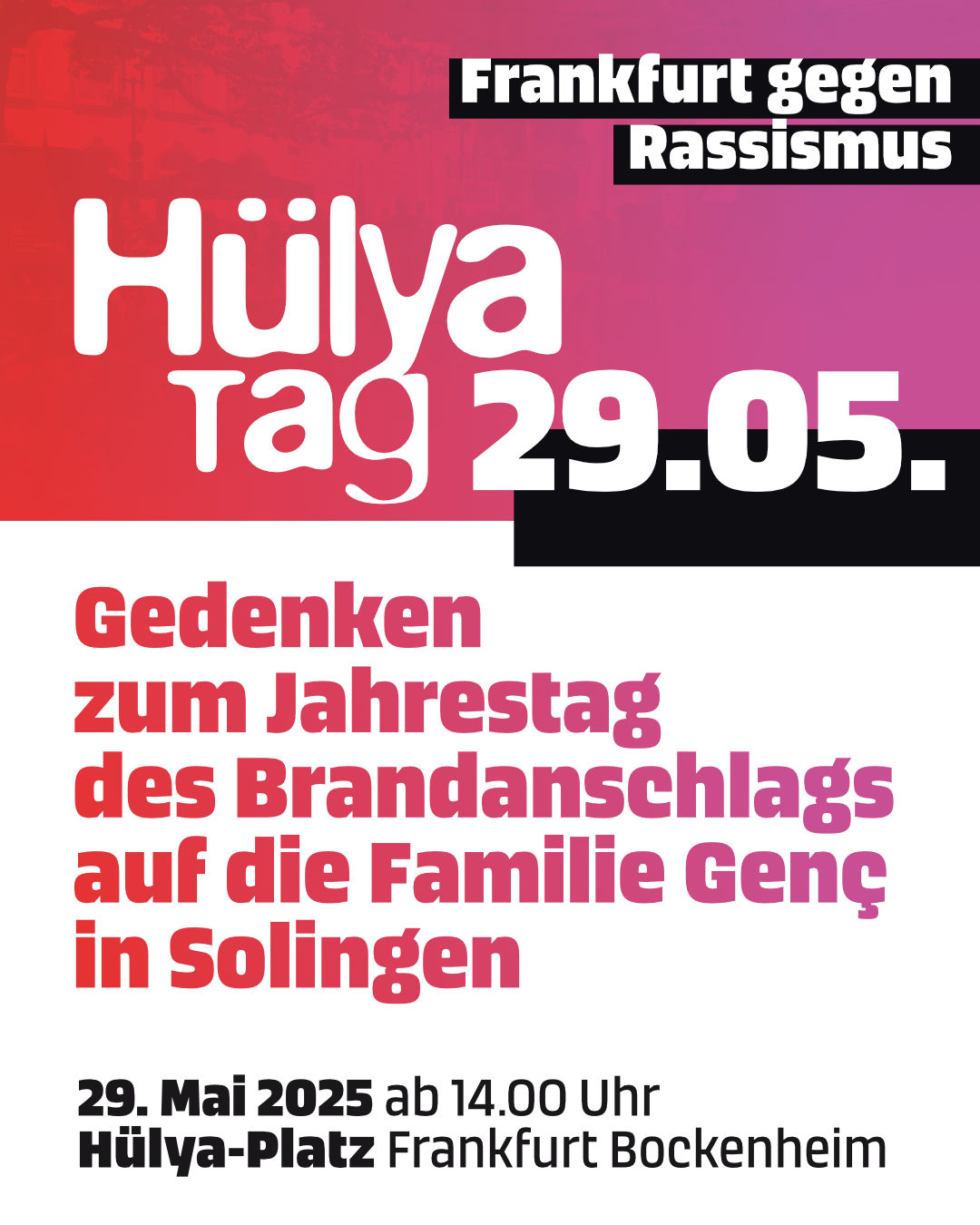 Hülya-Tag: Frankfurt gegen Rassismus